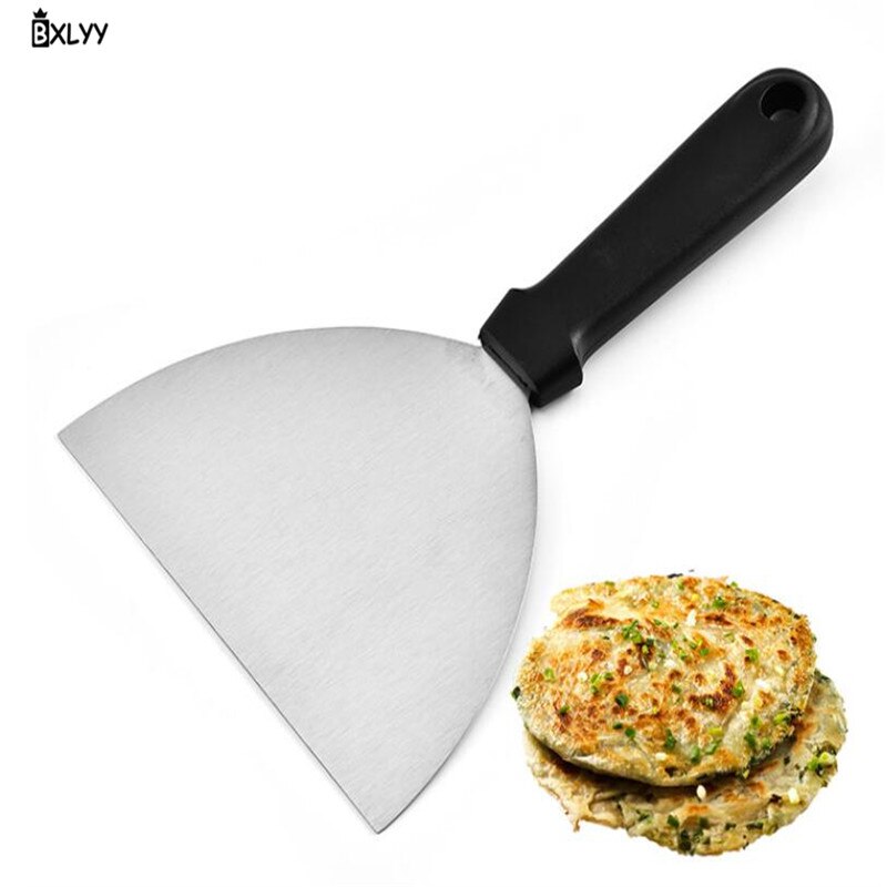 BXLYY nueva pala de acero inoxidable Teppanyaki pala de mano de plástico pala para panqueques accesorios de cocina chees.9z