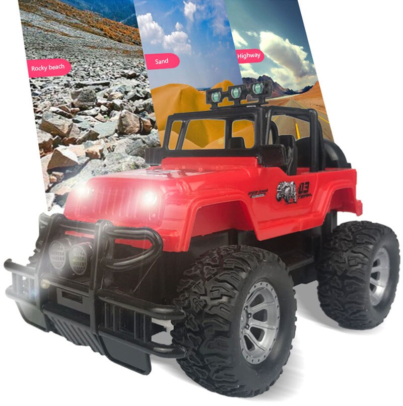 Four-way Remote Control Wrangler 1:20 With Light Remote Control Off-road Vehicle 2.4GHz Climbing Vehicle Toy Car