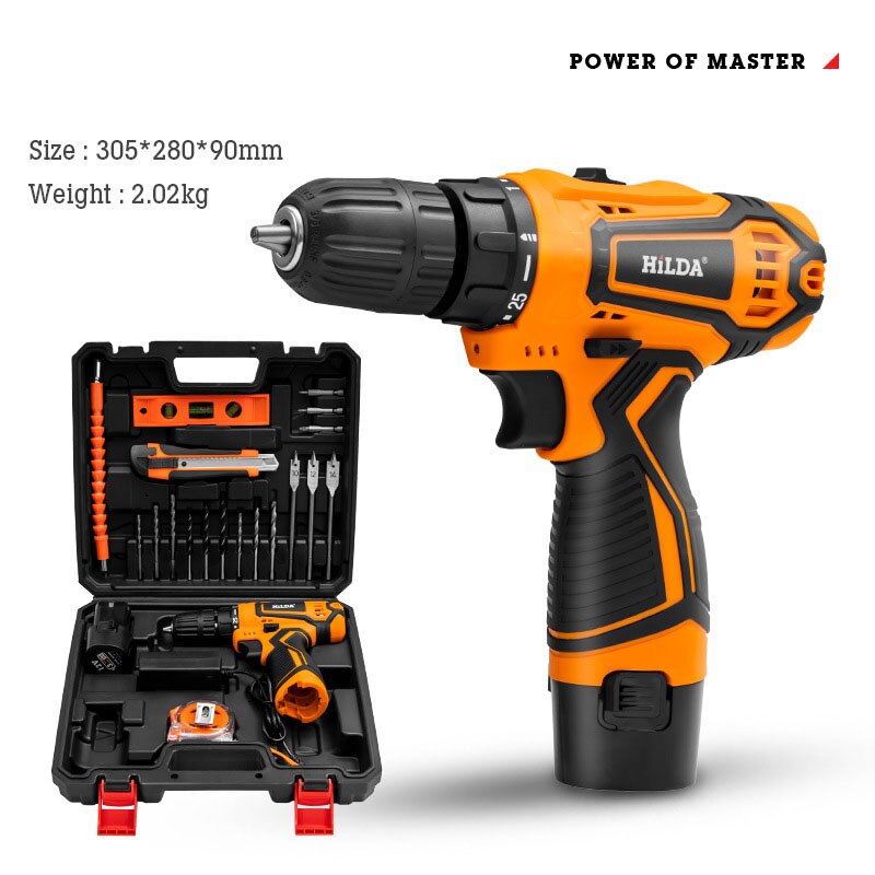 Mini 2V 16V 20V Wireless Power Driver Drill Driver Screwdriver Electric Screwdriver Set DC Lithium-Ion Battery Electrical Tools