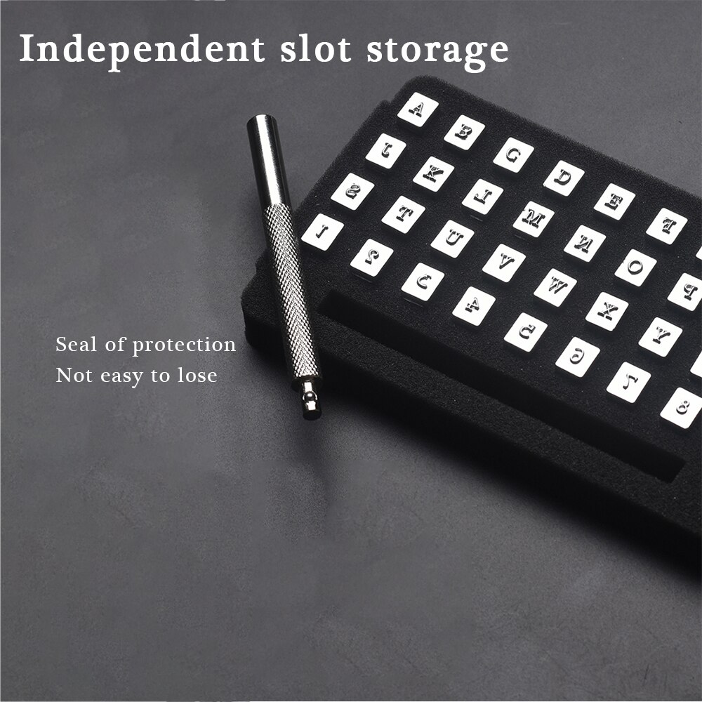 36Stck Alphabet knapp Leder Stempel einstellen Stahl schlagen Metall Leder Stanzen Werkzeuge Für DIY Leder Handwerk Werkzeuge 3mm/6mm