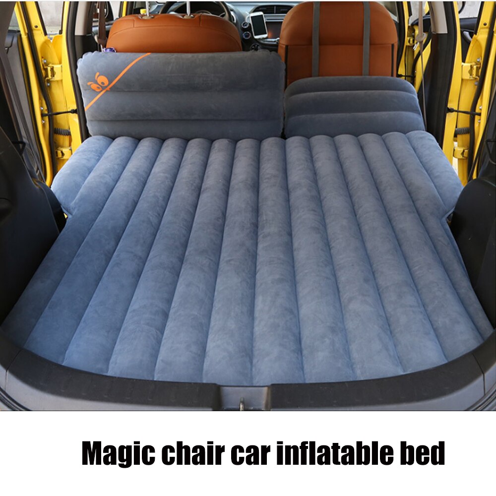Car Special Inflatable Mattress Flocking Car Bed SUV Multi-Function Automatic Inflatable Bed Soft Sleeping Pad Bed For Camping