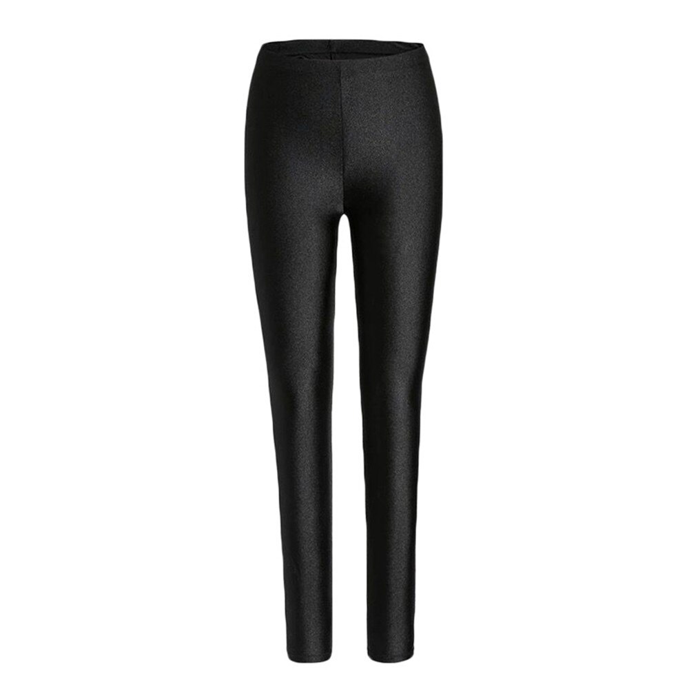 Mallas gruesas de lana para mujer, Leggings gruesos, ajustados, a la , informales, brillantes, de cintura alta, color negro, para Otoño e Invierno