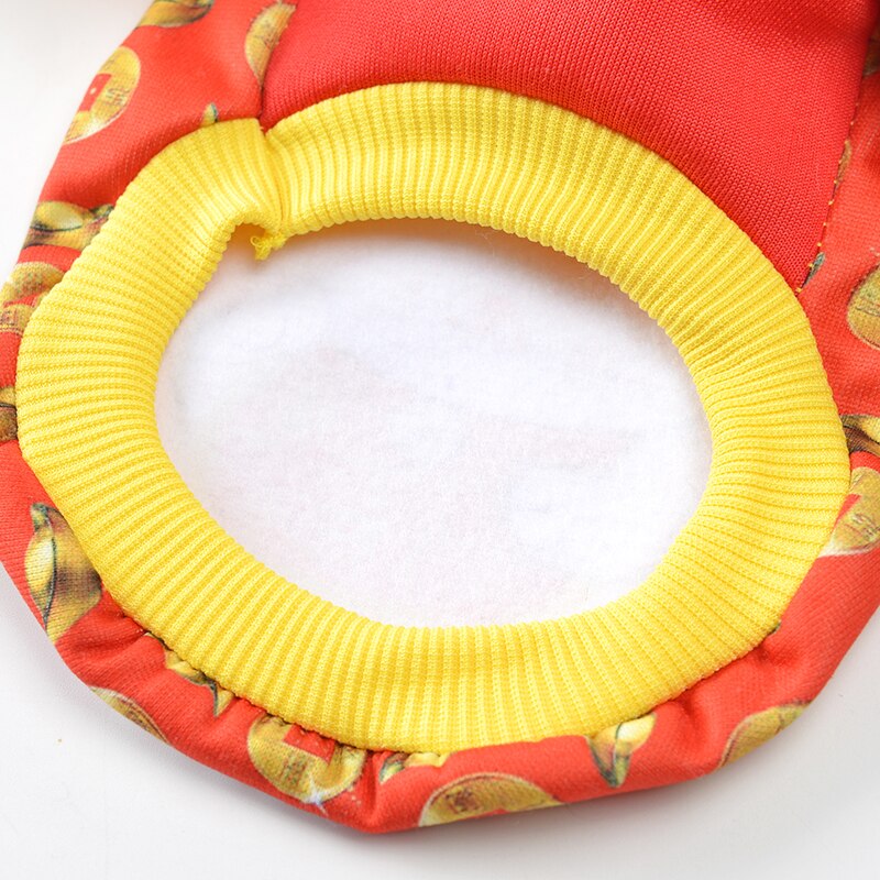 Ropa de invierno para gatos, abrigo cálido para Navidad, disfraz de gato de la suerte, productos para mascotas