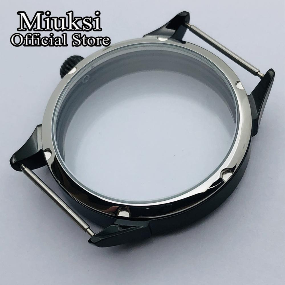 Miuksi 42Mm Black Pvd Case Fit Eta 6497 6498 Meeuw ST3600 ST3620 ST36 Serie Beweging