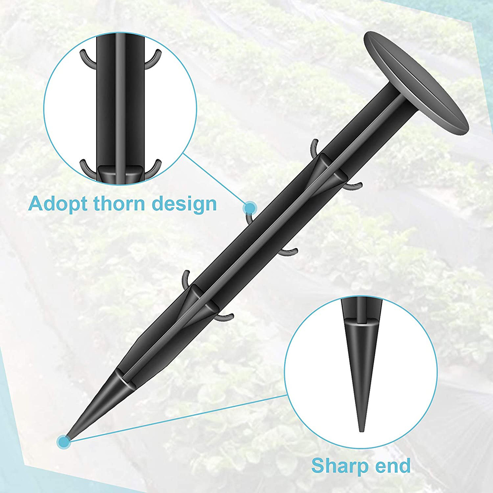 100Pcs Plastic Stakes, Yard and Garden Stakes, Gardening Ground Sturdy Rustproof Stake for Plant Support, Holding Down Tents