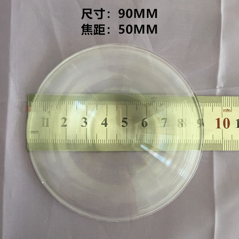 Fresnel Vergrootglas 90Mm Vlakke Kaart Acryl Pmma Lens Projector Solar Concentrator
