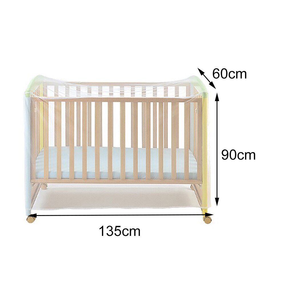 Inseto casa portátil branco mosquiteiro rede de malha berço poliéster acessórios cama do bebê capa berço verão dobrável