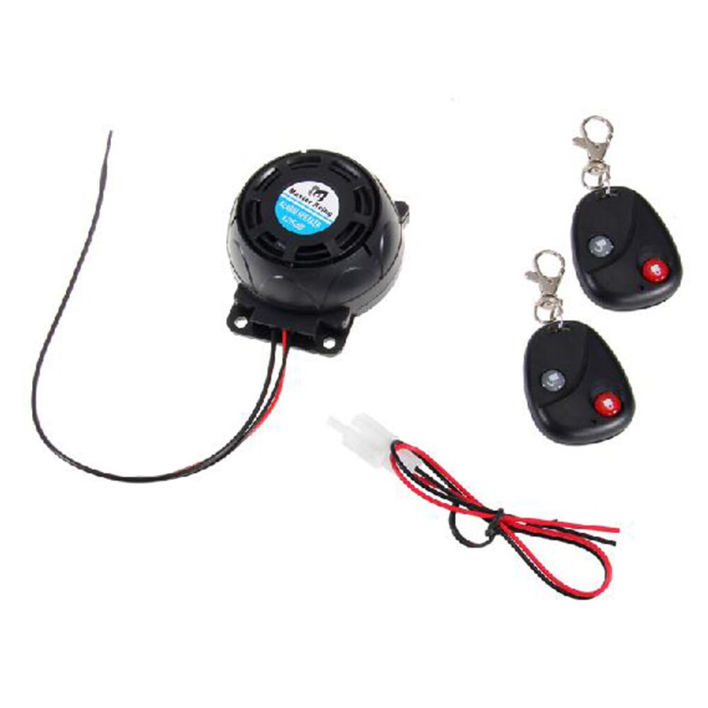 Motorcycle Anti-Theft Alarm System Warning Vibration Lock Anti-Theft Alarm Double Remote Control Sensor