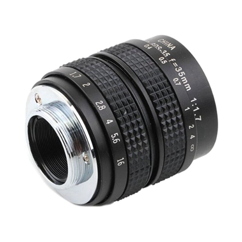 Televisie Tv Lens/Cctv Lens Voor C Mount Camera 35Mm F1.7 In Black & Zwarte C Mount Lens voor Micro-4/3 Adapter E-P1