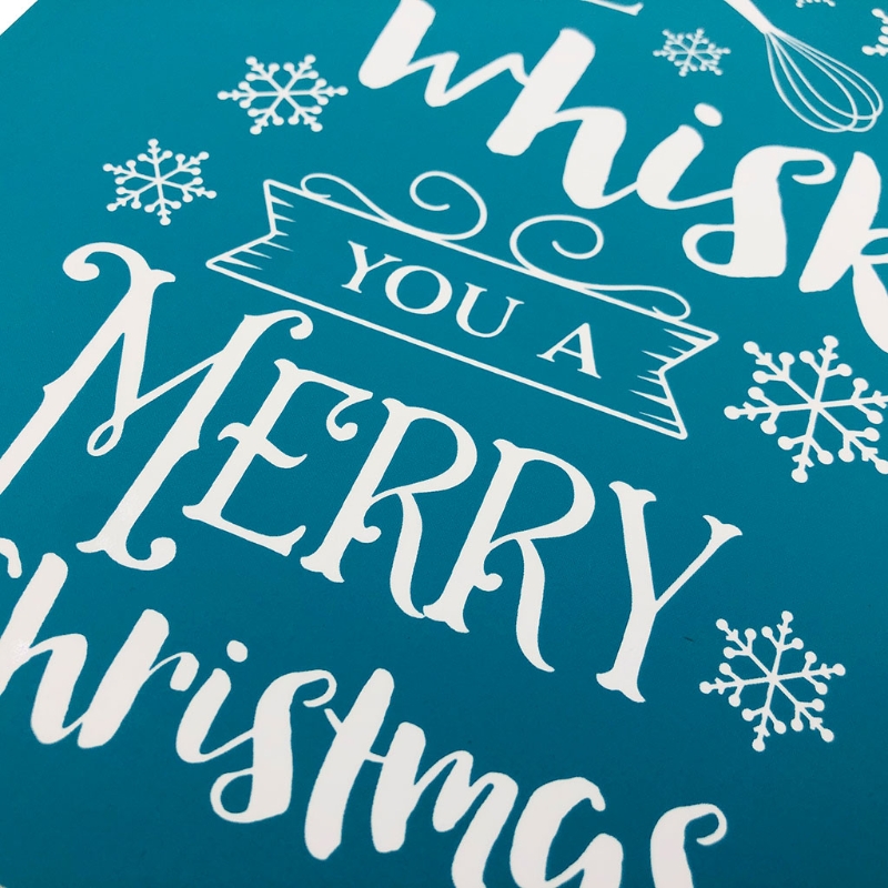 Wij Wensen U Een Vrolijk Kerstfeest Zelfklevende Zeefdruk Stencil Teken H3CF