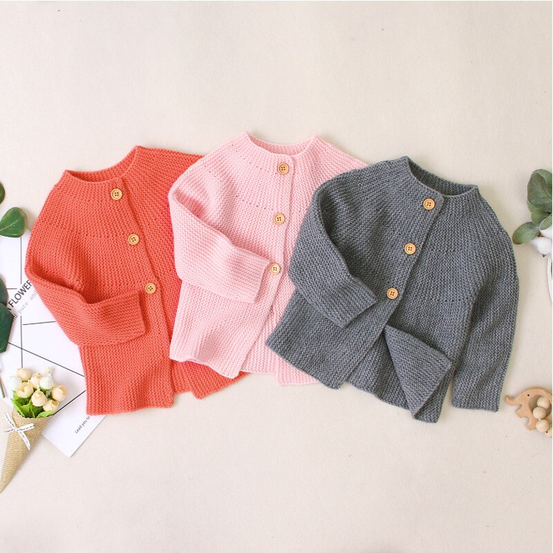 Baby Baby Meisje Vest Trui Fall Winter Gebreide Single-Breasted Jasje Jas Outfits
