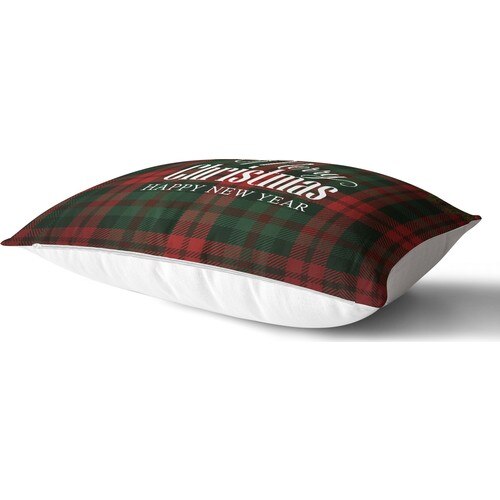 Schnelligkeit Einkaufen Plaid Hintergrund Frohe Weihnachten Gedruckt Dekorative Rechteckige Kissen Kissen Abdeckung Neue Jahr