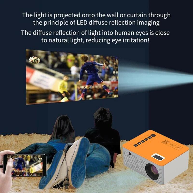 Portable Mini Mobile Phone Projector Wifi For Android Home Cinema For 1080p Video Proyector Led Phone Video Beamer For Kids R8o4