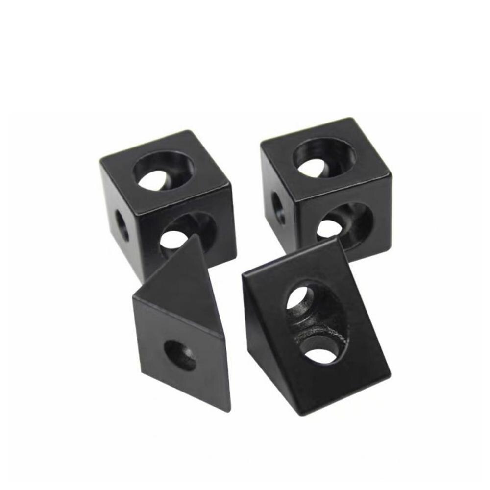 1pc Black Angle Corner Connector 90 Degree Angle Bracket For Openbuilds Cnc Mill 3d Printer Diy Parts