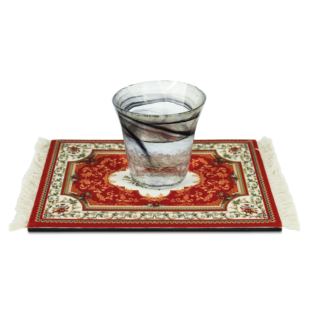Alfombrilla para ratón, alfombrilla para comida, estilo alfombra persa, goma antideslizante, duradera, impresión rectangular, alfombrillas para ratón para juegos, posavasos