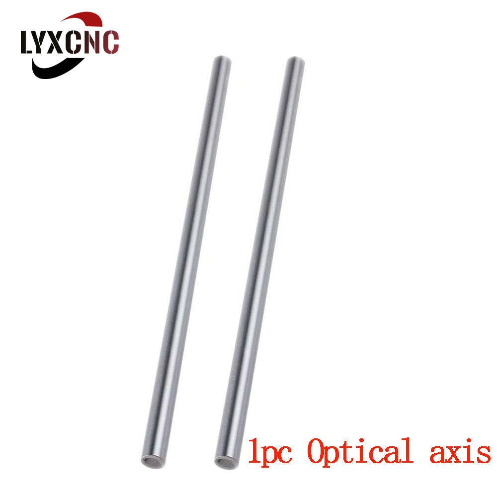 1 unidad de eje óptico de 6mm, 8mm, 10mm OD 6x100, 6x200, 8x100, 8x200mm, carril cilíndrico de eje lineal, varilla redonda cromada para impresora 3D CNC