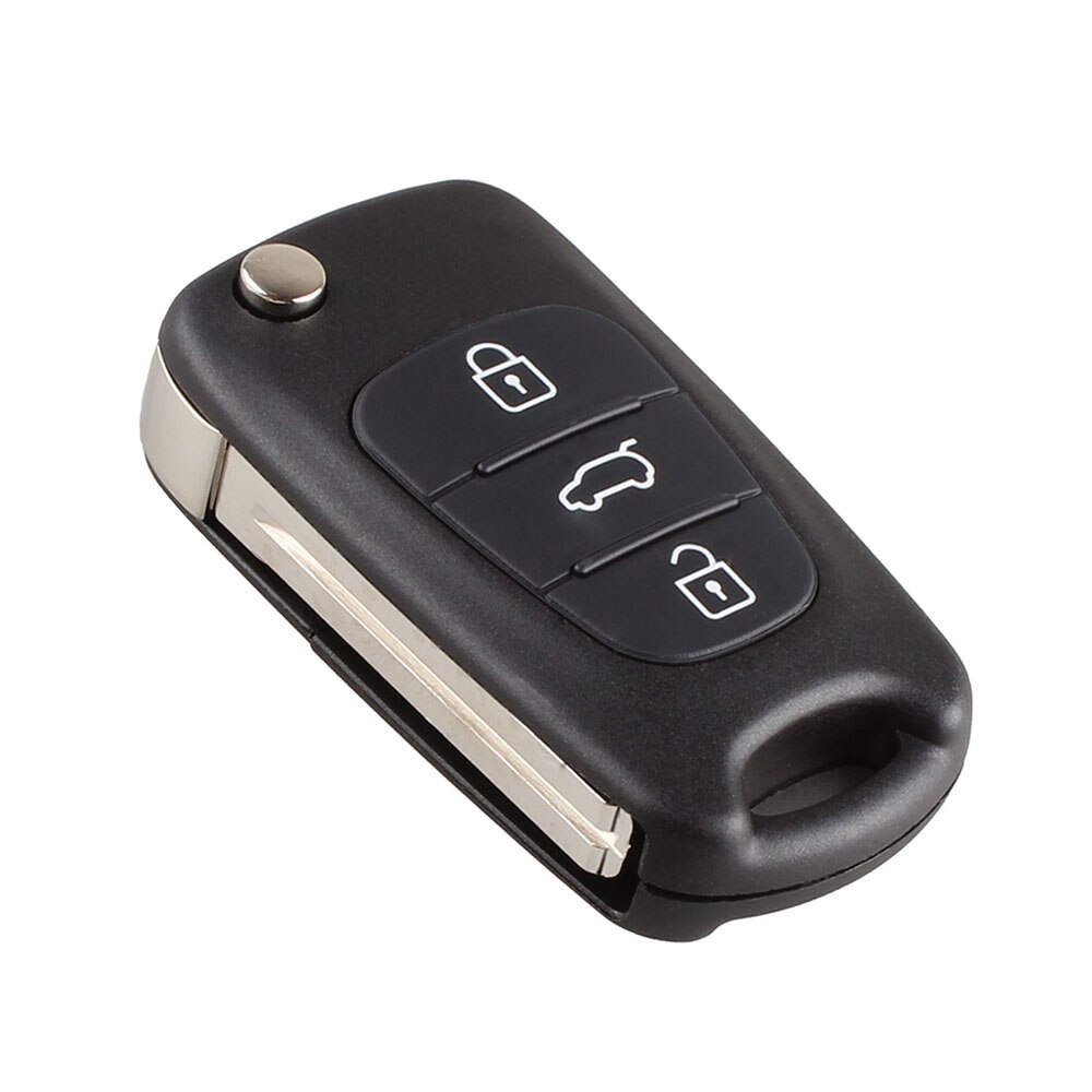 Flip Car Key Case 3 Button For Kia Ceed Picanto Sportage Smart Remote Fob Shell Cover Replacement With Uncut Blade