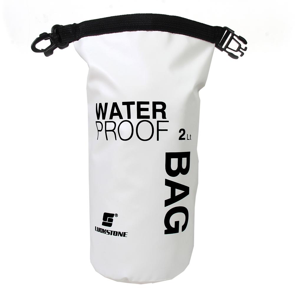 Sport impermeabile borsa asciutta zaino galleggiante nautica Rafting kayak campeggio escursionismo fiume nuoto kit da viaggio 2L/5L/10L/20L: white 2L