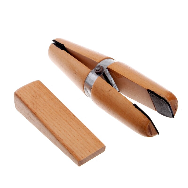 Træ ring klemme guldsmede holder smykker gør håndværktøj benchwork træ pincet
