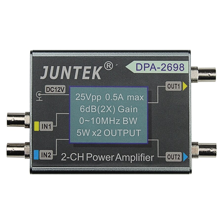 JUNTEK DPA-2698 dual-channels DPA2698 duplex channel Digital Control signal 2-CH power amplifier Higher Power amplifier: Default Title