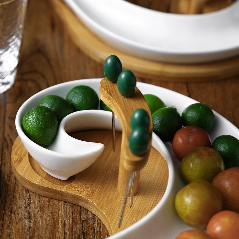 Note Vorm Slak Fruitschaal Keramische Gedroogde Fruitschaal Snacks Meloen Noten Doos Combinatie