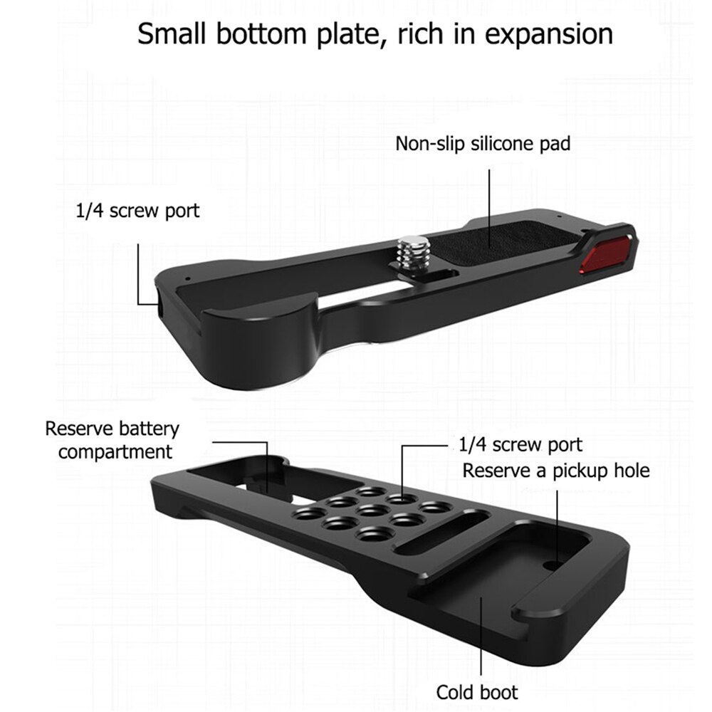 Metal Expansion Base Board Bracket L-Plate Bracket for Sony ZV1 R054 R055 Camera Accessories