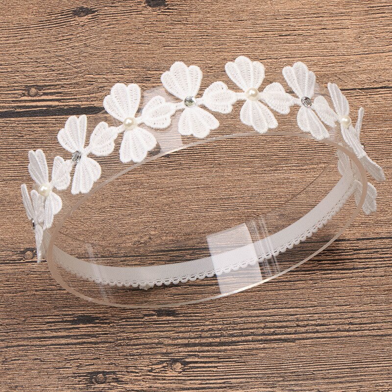 1 Pcs Baby bow girls Lace Headbands pearl flowers Headband Headwear Hair Band Baby Hair Accessories Girls Christmas: 4