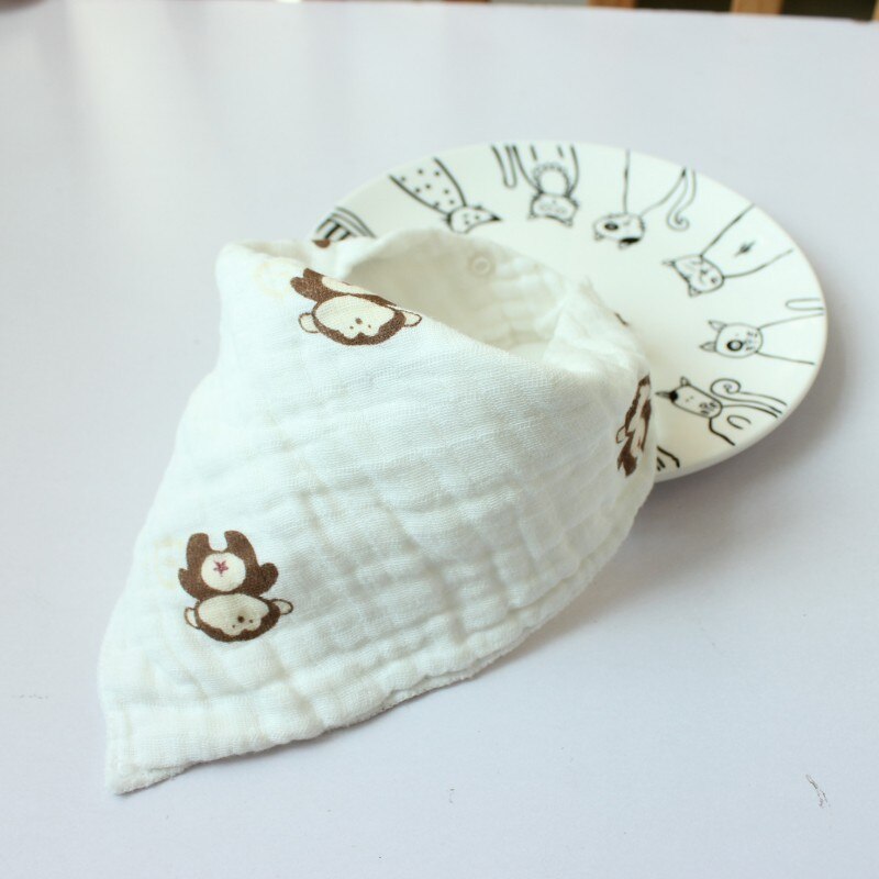 Baby Leuke Katoen Bib Burp Doek Kwijlen Tandjes Waterdichte Slabbetjes Bloem Print Handdoeken 122: Kaki