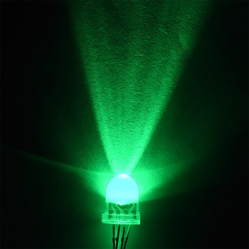 500pcs/Bag Czinelight Clear Lens High Bright 8mm Full Color Rgb Led Emitting Diode