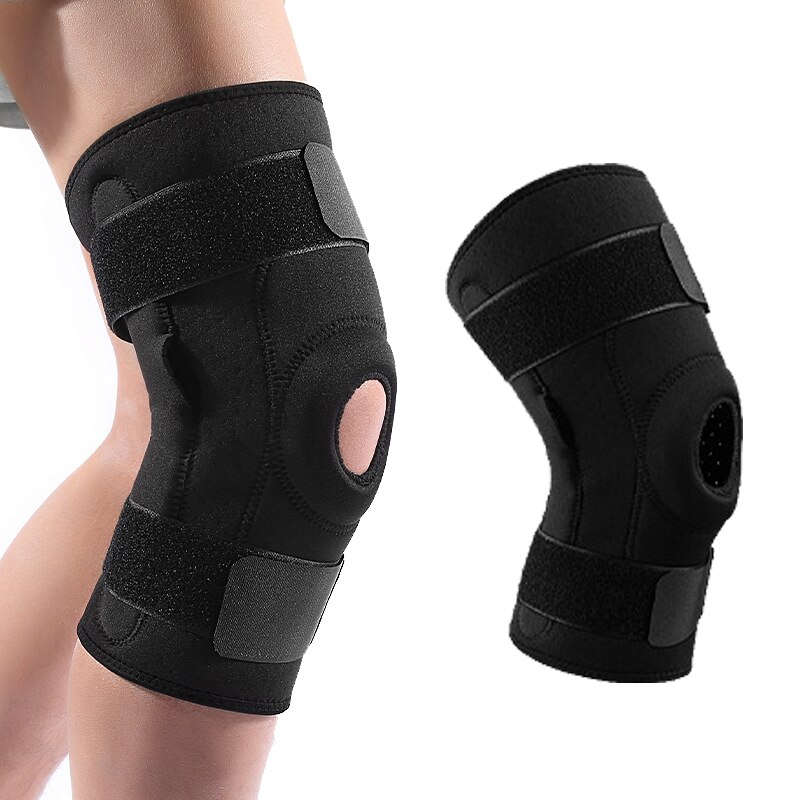 Justerbart stöd sport knäskydd anti-kollision utomhus andas anti-kollision nylon spänne skydd löpning