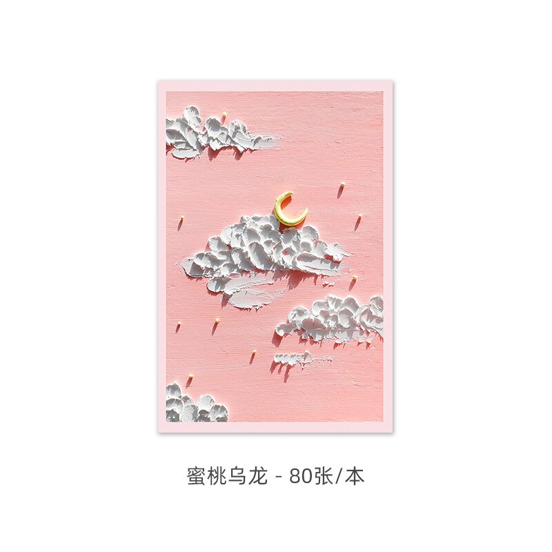 Olie Pastel Sticky Notes Gastenboek Note Notebook Zelfklevende Briefjes Student Briefpapier Schoolbenodigdheden Terug Naar School Memo Pad: 2