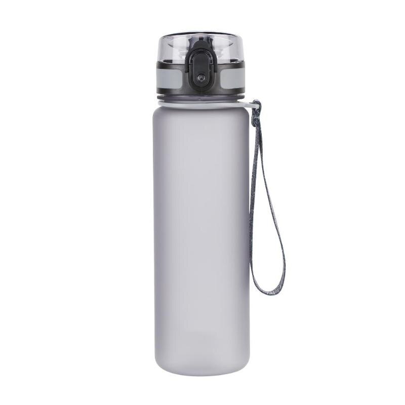 500ml/650ml/1000ml Sports Water Bottle Outdoor Portable Travel Drink Bottle BPA Free: 500ml black