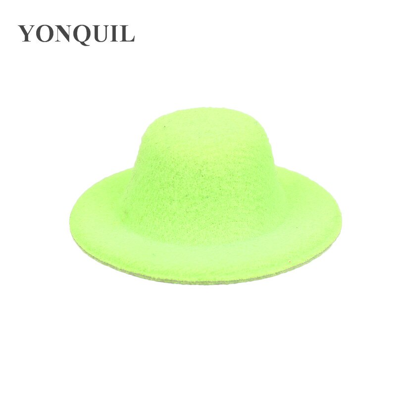 5Cm Mini Top Hats Cute Girl Party Headwear Wedding DIY Hair Accessories Party Event Occasion Hats Baby Hairstyle Multiple Color: green