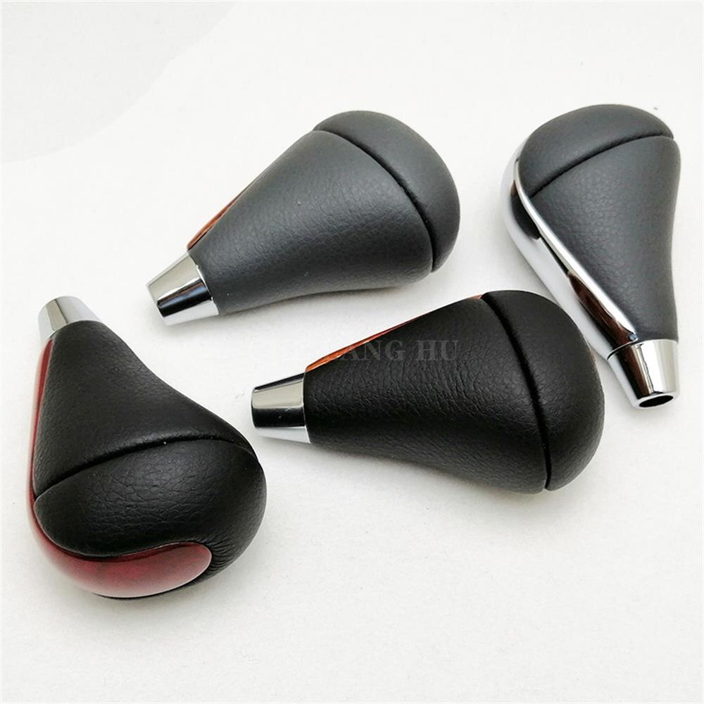 Leather Chrome Automatic Gear Shift Knob For Lexus IS200 IS250 IS300 IS350 2005 2006 2007