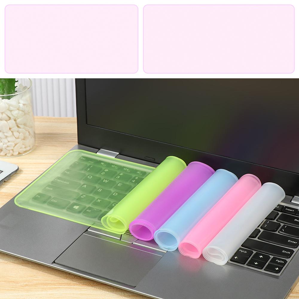 Universelle Laptop-Tastaturabdeckung, staubdicht, wasserdicht, Silikon-Tastaturfolie, transparent, für 12–17 Zoll Notebook-Computer, Tastaturschutz