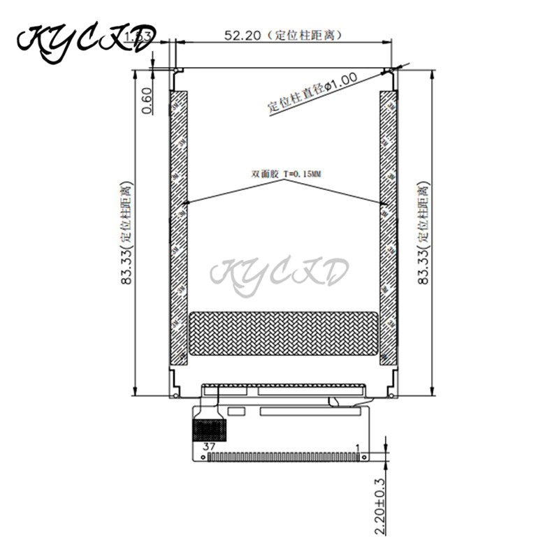 Módulo de pantalla táctil para Arduino, pantalla TFT LCD de 3,5 pulgadas, 3,5x320, controlador ILI9488, MCU8080, 37 pines, HD, RGB, a todo Color