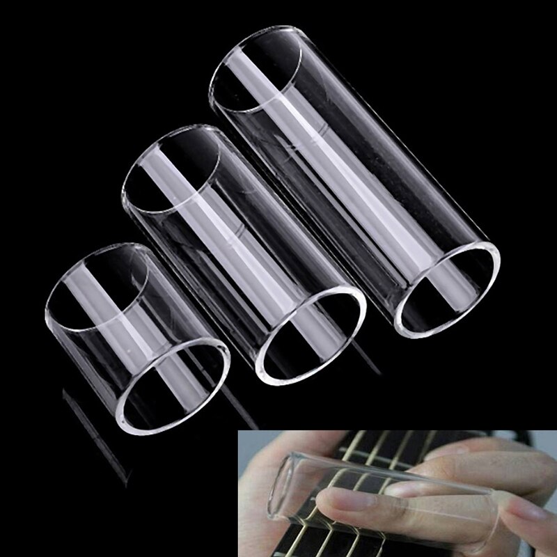 18/28/69Mm Elektrische Gitaar String Slide Glazen Buis Gitaar Slide Finger Slider Vinger Beschermen Knuckle Gitaar accessoires