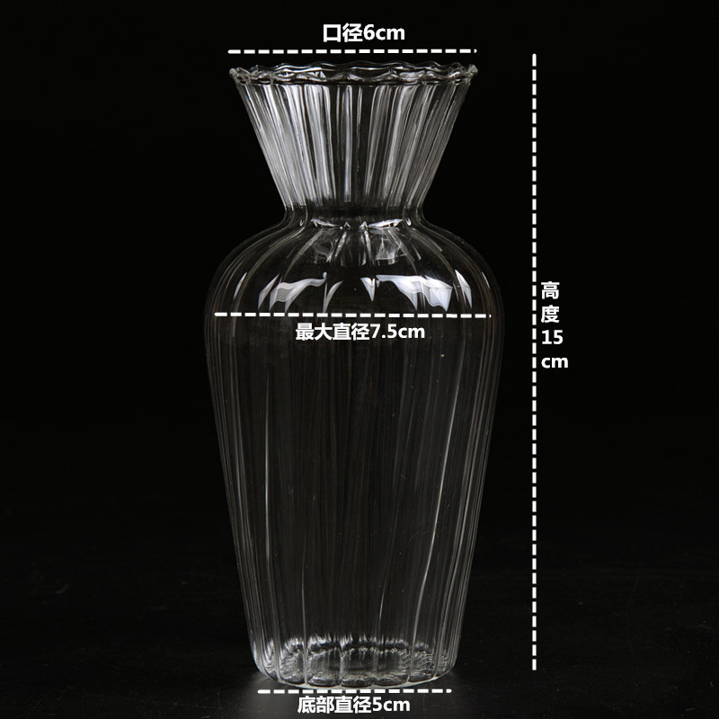 Ins Blumen flasche transparente Vase Hydro ponik Vase Blumen glasflasche für Blumen Desktop Glas dekoration beschwören