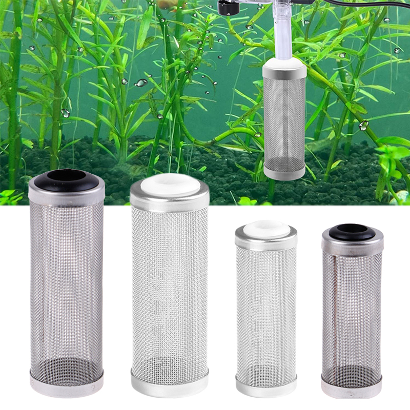 Aquarium Zufluss Einlass Filter Edelstahl Korb Mesh Net Filter Schutz Aquarium Filter Zubehör Intake Sieb Pre-Filter Abdeckung