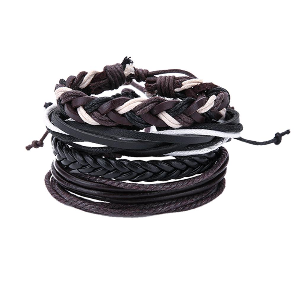 de pulseras y brazaletes de cuero para hombre, pulsera , joyería Masculina, abalorio, pulseras, novio, novia: 12