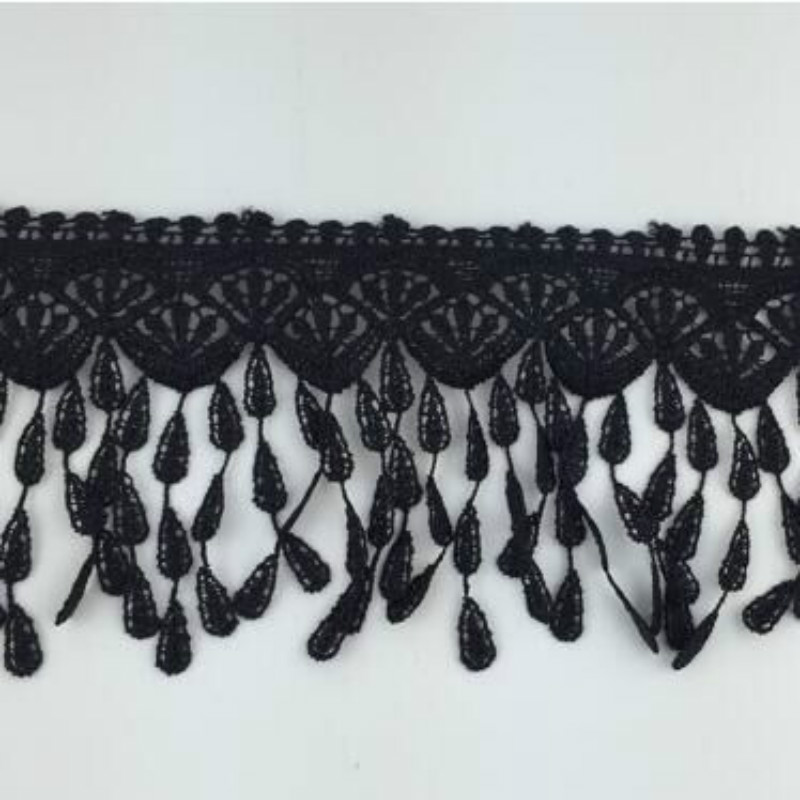 Tassel & Embroidery Lace Mini Dress main image 1