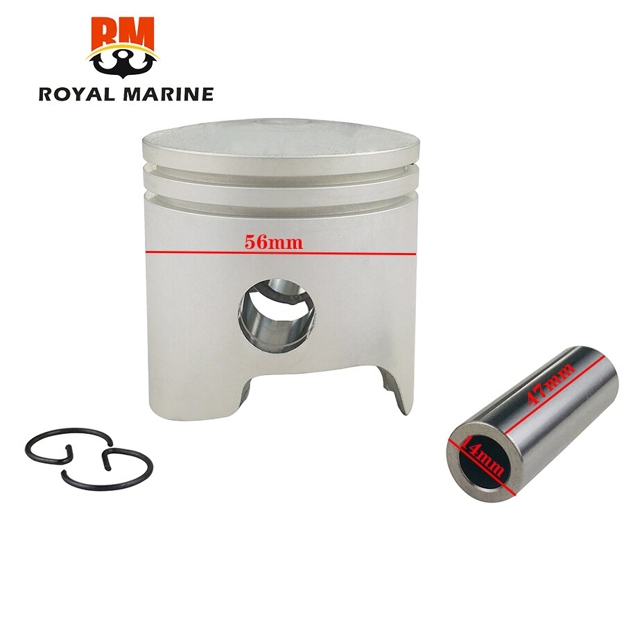 Kit de pistones Std con anillo de pistón para Yamaha 2T fuera de borda 9.9HP 15HP 682 684 63V 63W serie D56mm Parsun 6E7-11631-00 682-1631-00