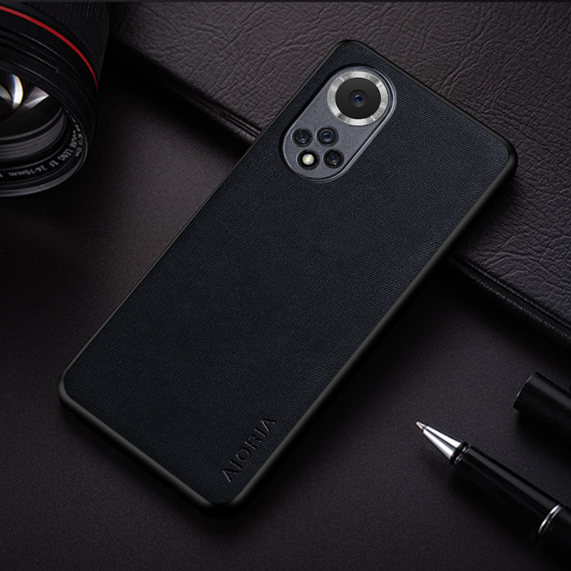 Hülle für honor 50 Profi 50 se , schlicht, leicht, schützend, einfarbig, textil-leder-hülle: Ehre 50 Profi / Schwarz