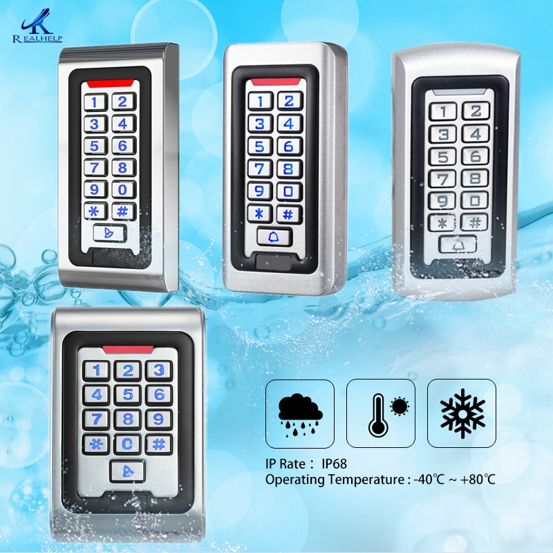 IP68 Weatherproof Wide Narrow Gate Controller outdoor metal standalone access 2000Users RF ID Card Door Access Control System
