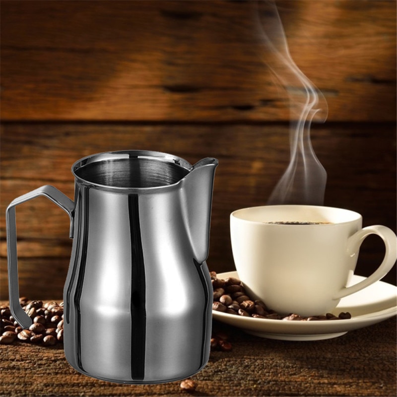 Stainless Espresso Coffee Pitcher Latte Milk Frothing Jug Kitchen 350ml 500ml 750ml