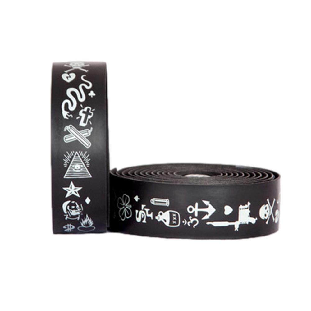 Fiets Stuur Tape Road Fiets Chameleo Kleur Trillingsdemping Anti-Vibratie Handvat Bar Tape Fietsen Wrap End Plug: White