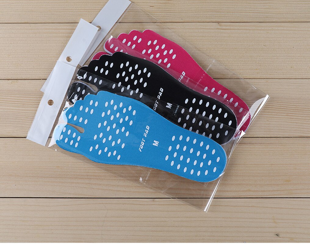 Feet Sticker Foot Stick on Soled Sticky Pads for Feet Anti-slip Beach Sock Waterproof Insole Feet Protection 4 Size