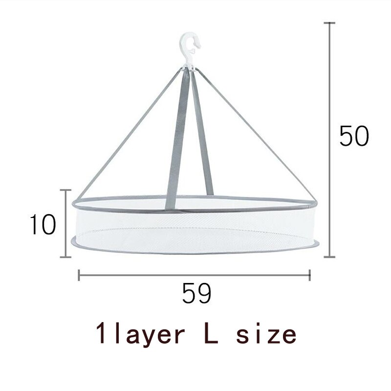 Kleren mand tuin drogen van kleding mand waslijn betegeld drogen Sokken ondergoed rekken netto pocket: 1layer L size