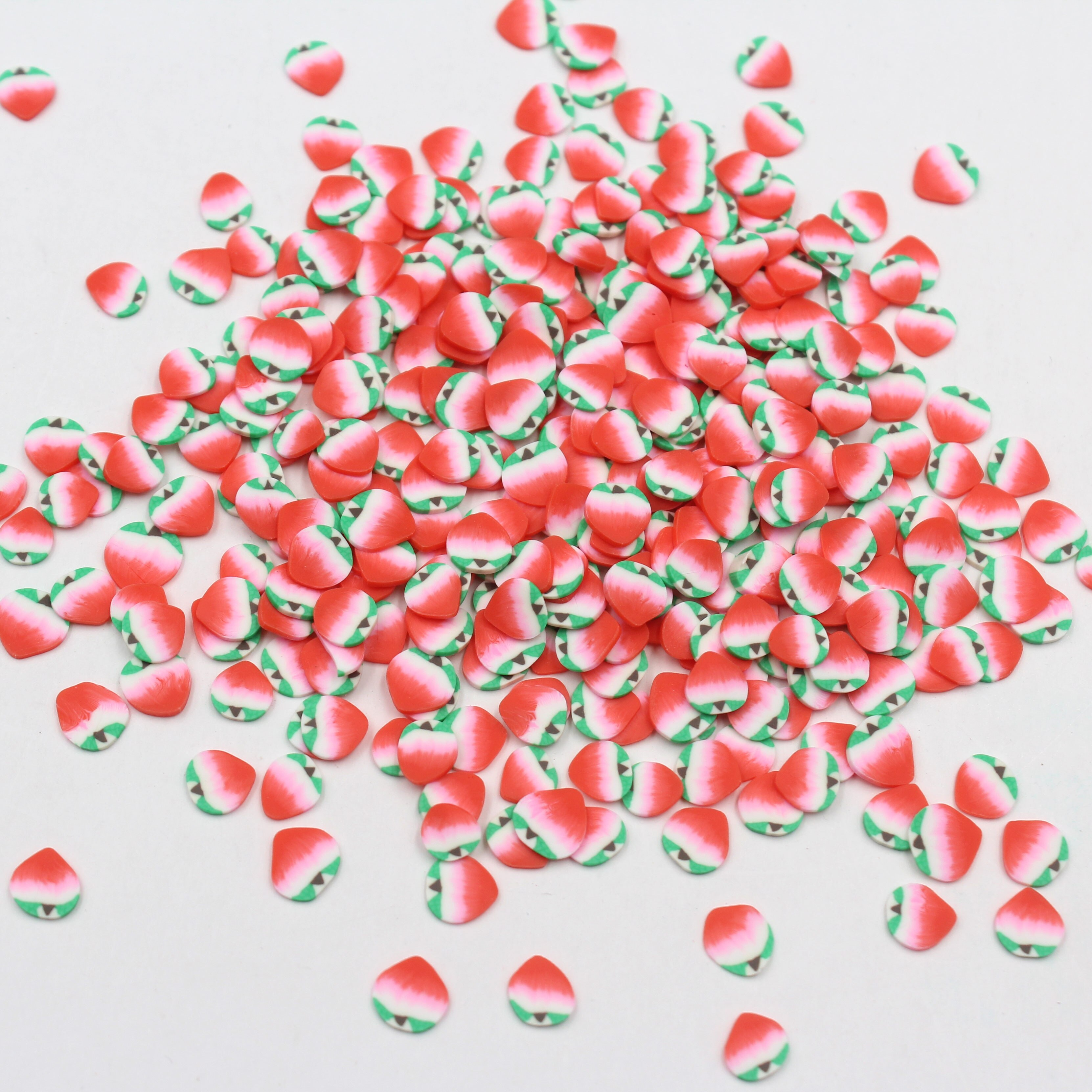 100g/lot Fruits Polymer Soft Clay Juicy Peach Sprinkles or Arts and Mobile Decoration DIY Crafts Filler Accessories