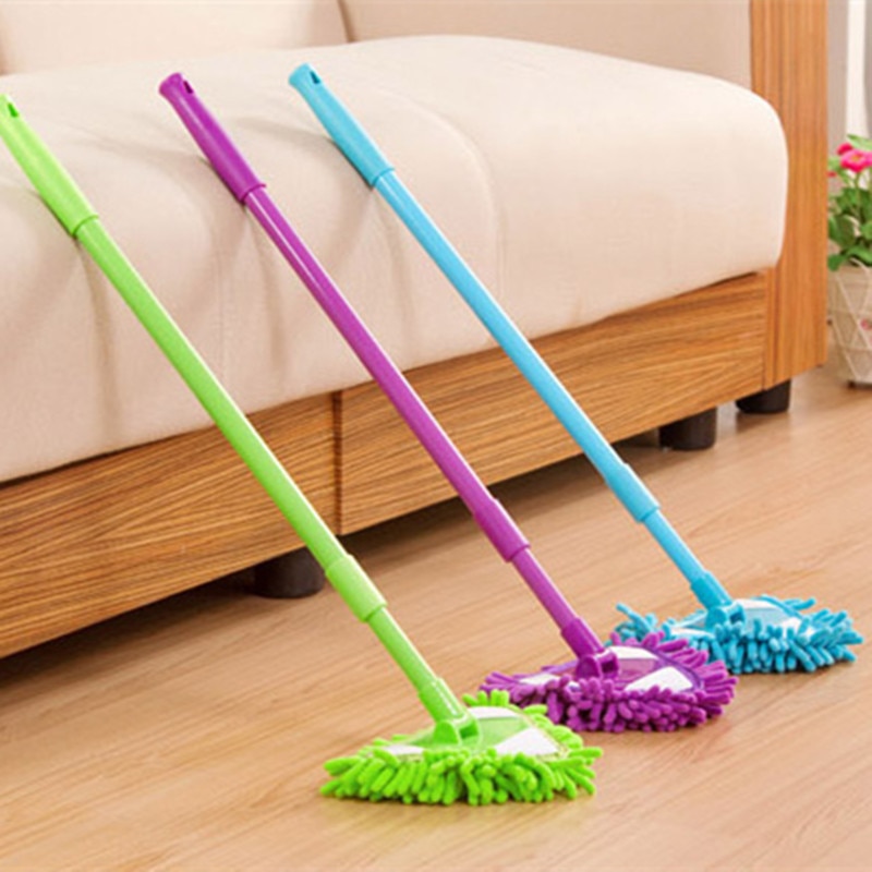 Multifunctionele mini vloer telescopische dweil bed bed wand glas luie dweil huishoudelijke schoonmaakborstel sneeuw nylon stofzuiggereedschap: Groente